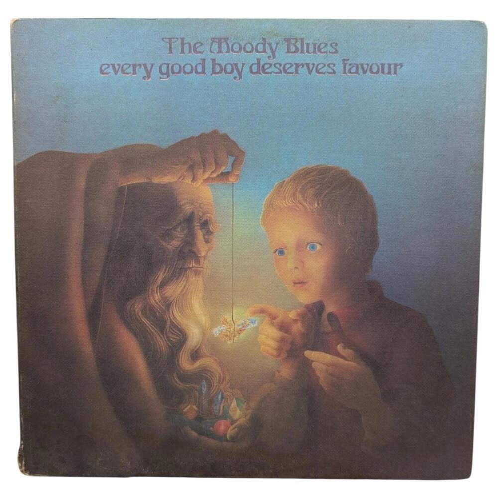 Vintage Moody Blues Vinyl Record Every Good Boy Deserves Favour Rock 1971‎ VG